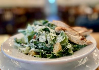 Caesar salad & chicken image